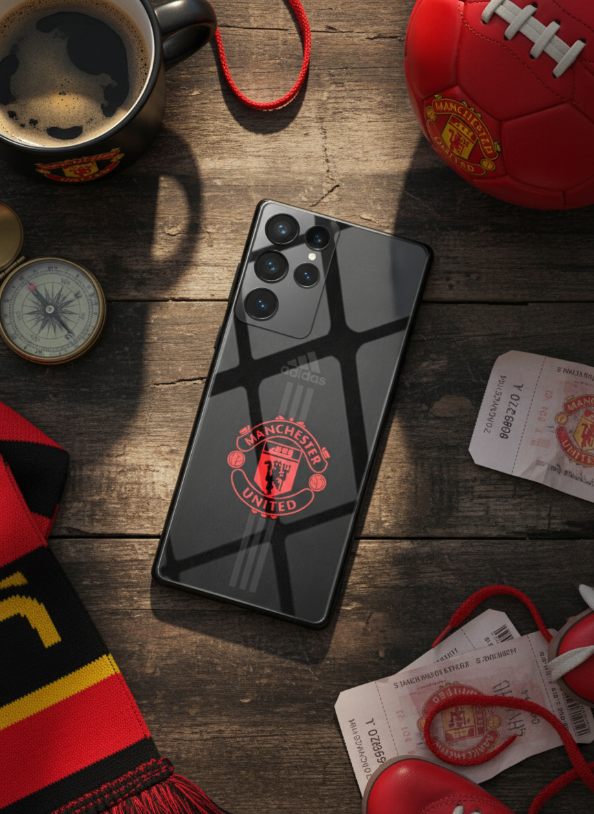 Dark Mode FC Premium Glass Back Cover For Galaxy S Series The Case & Co India