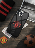 Dark Mode FC Premium Glass Back Cover For iPhone 14-17 Models The Case & Co India