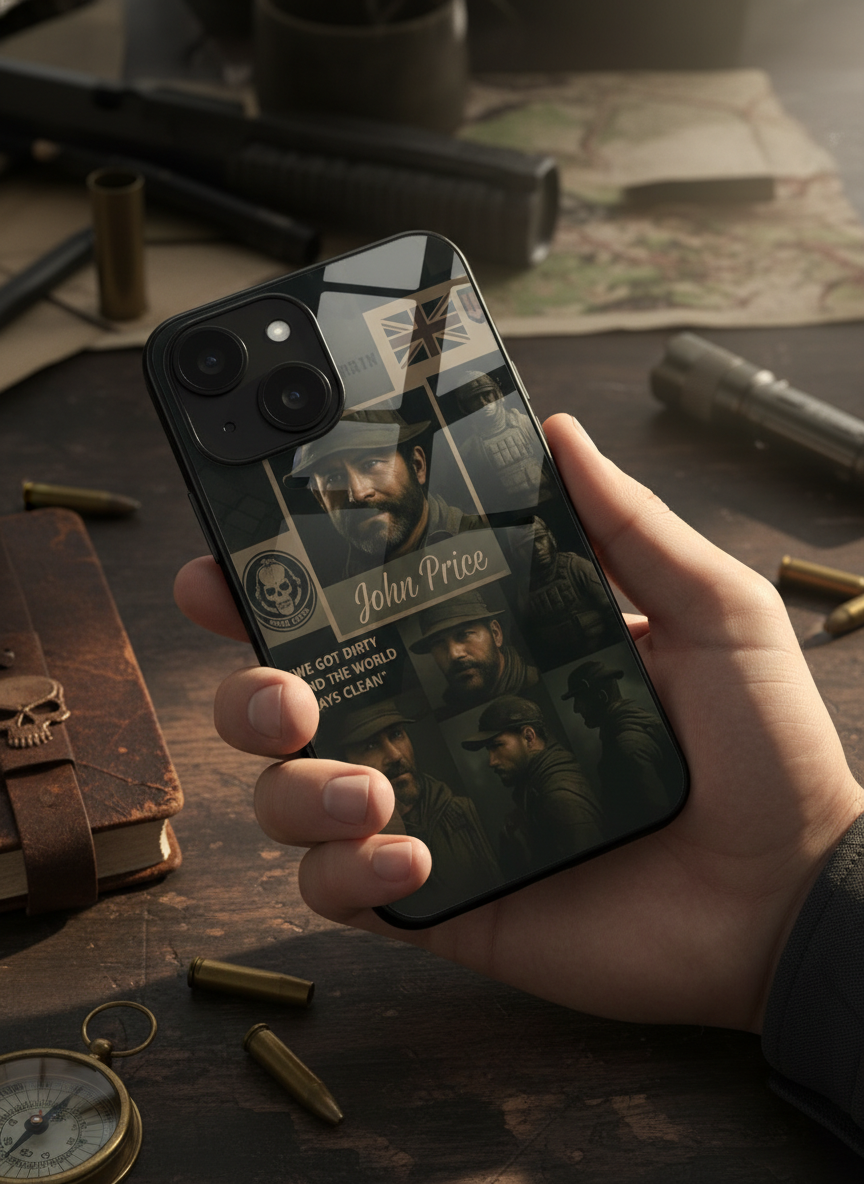 Captain’s Creed Premium Glass Back Cover For iPhone 11-17 Models