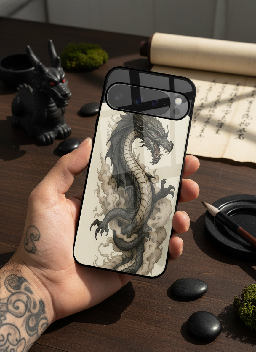 Dragon Premium Glass Back Cover For Google Pixel 7,8,9,10 Series The Case & Co India