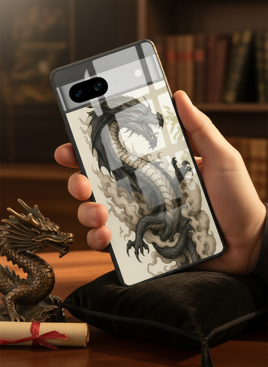 Dragon Premium Glass Back Cover For Google Pixel 7,8,9,10 Series The Case & Co India