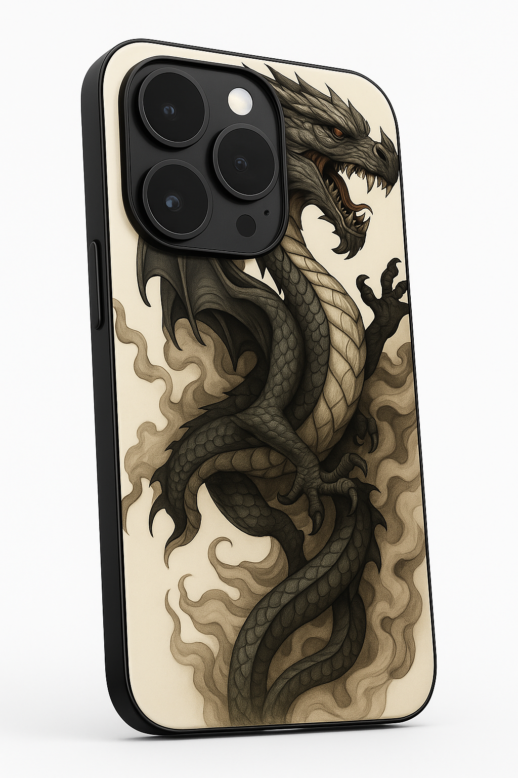 Dragon Premium Glass Back Cover For iPhone 11,12,13,14,15,16,17 Models The Case & Co