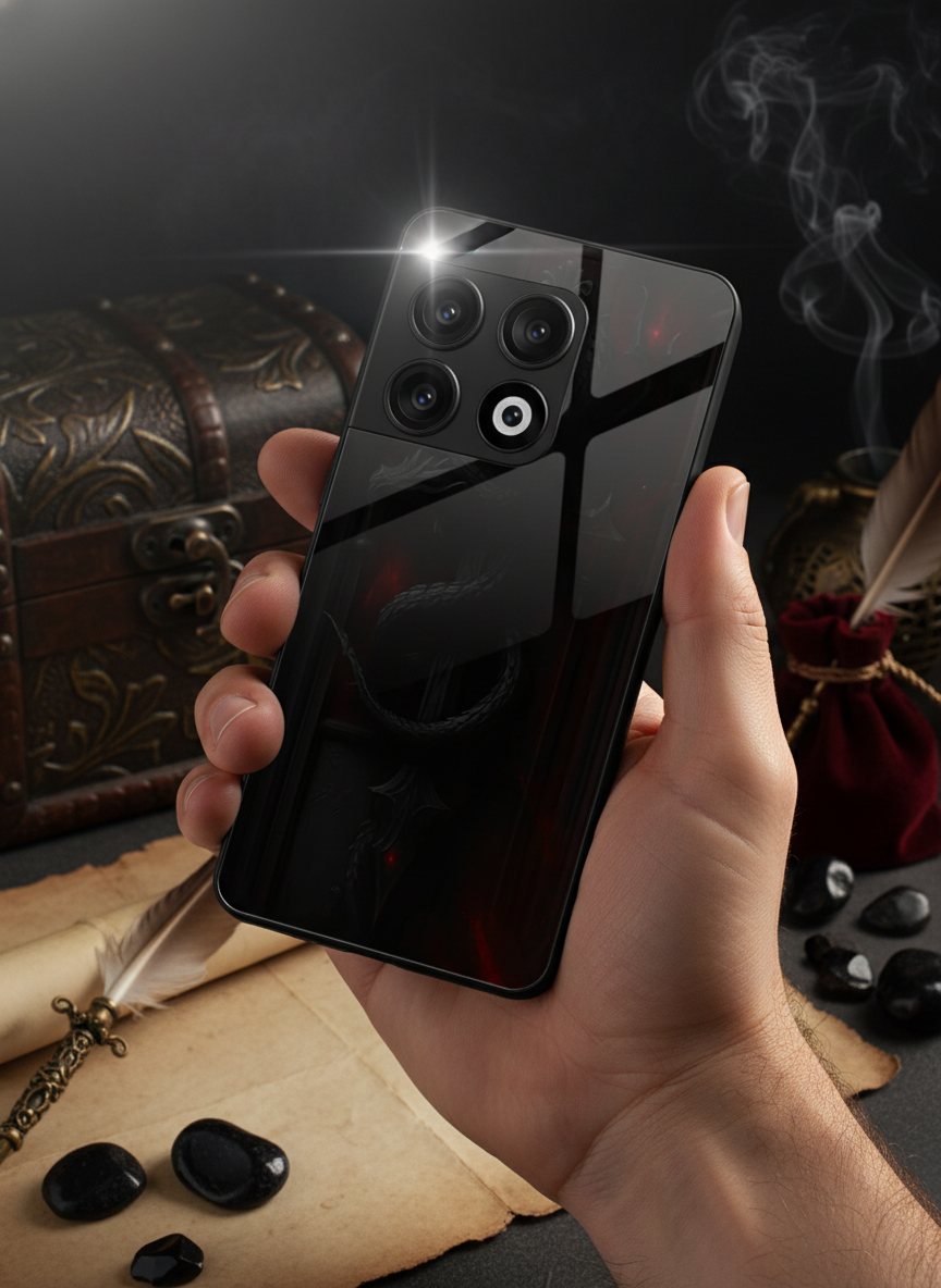 Drakonis Premium Glass Back Cover For One Plus 13, 12, 11, 10 The Case & Co India