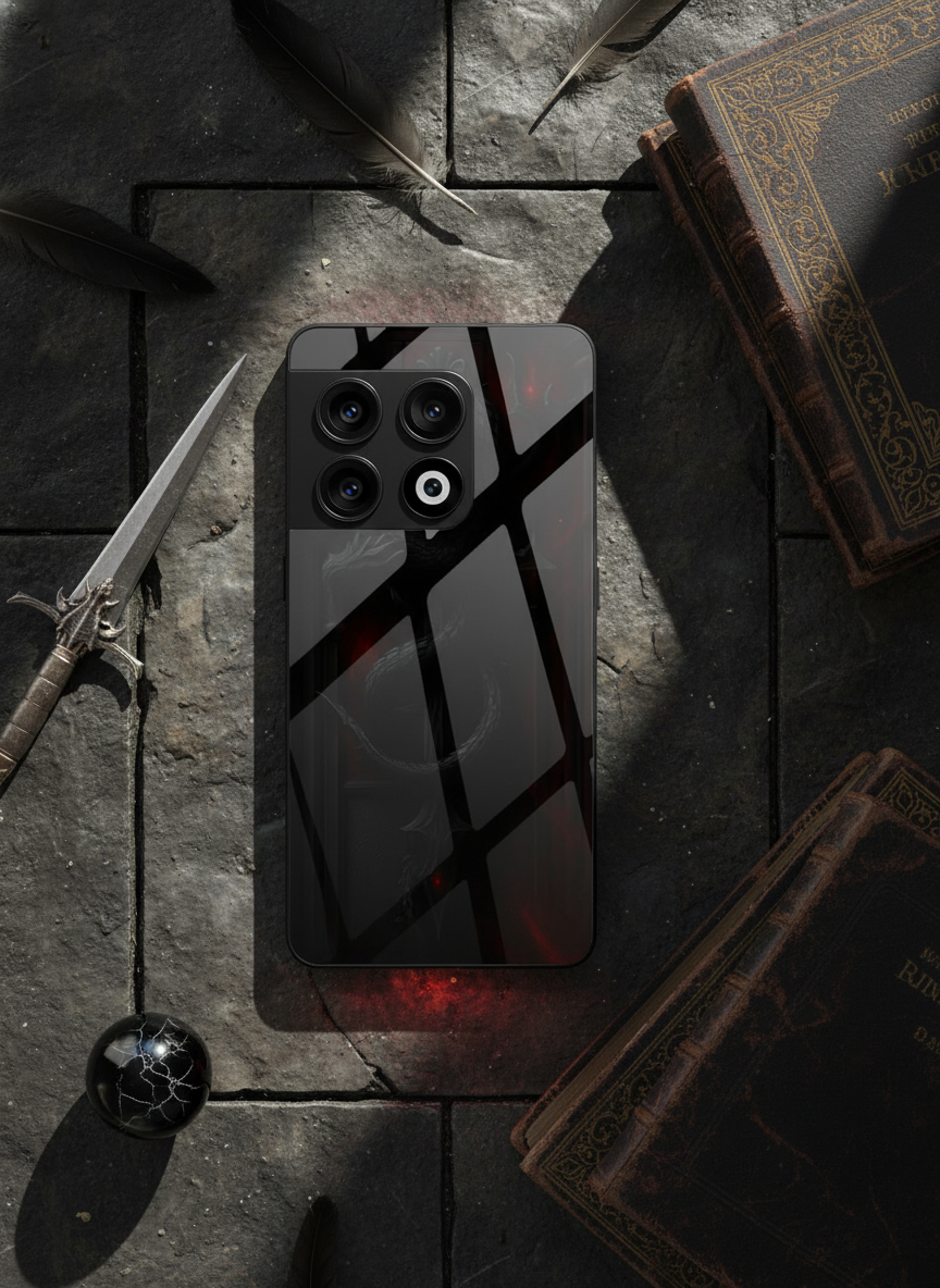 Drakonis Premium Glass Back Cover For One Plus 13, 12, 11, 10 The Case & Co India