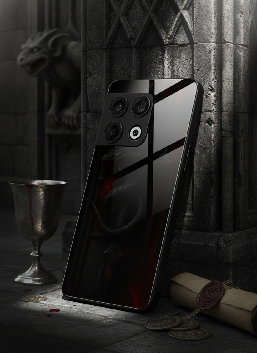 Drakonis Premium Glass Back Cover For One Plus 13, 12, 11, 10 The Case & Co India
