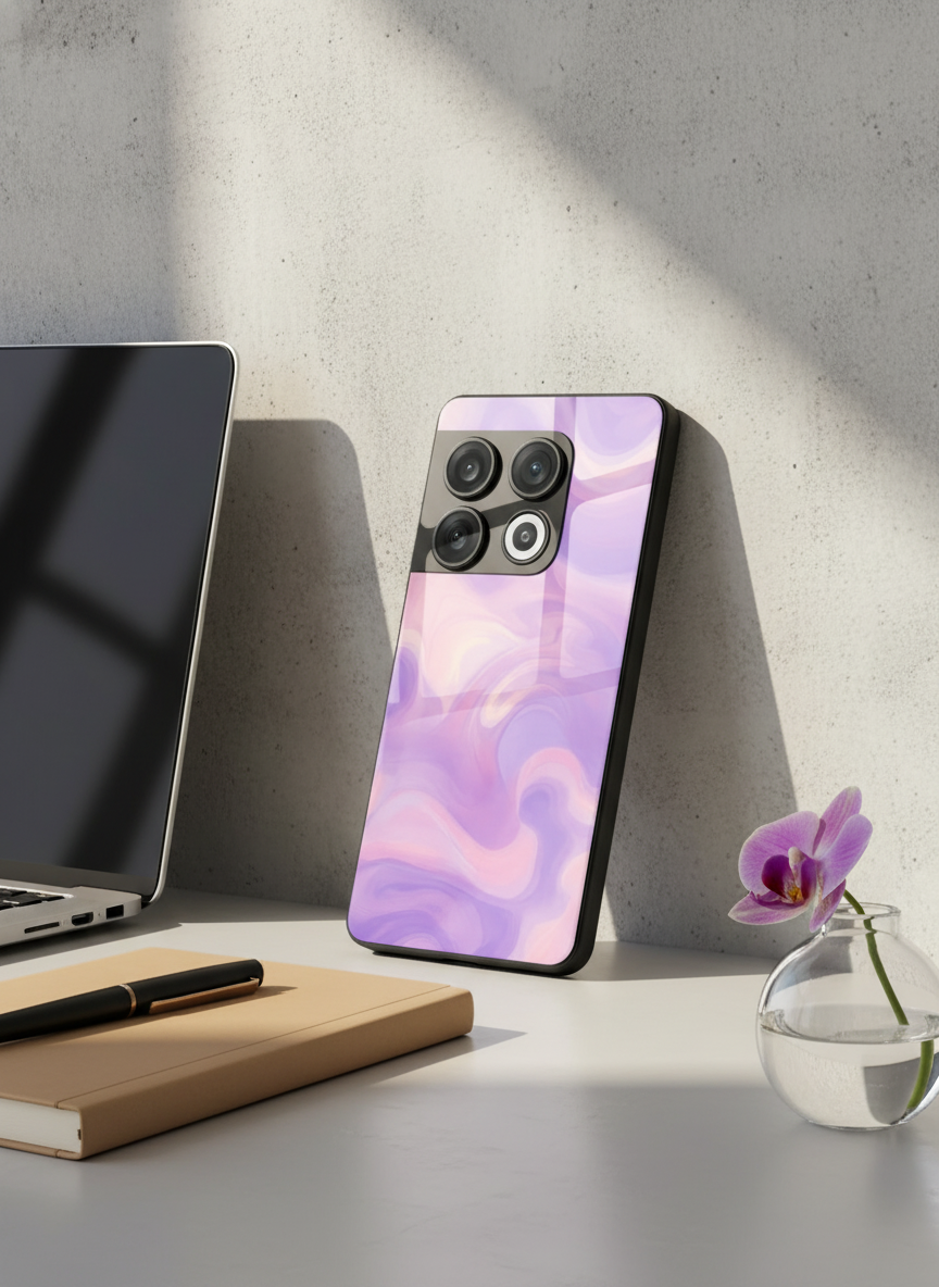 Dreamflow Glass Back Cover For One Plus 13, 12, 11, 10 The Case & Co India