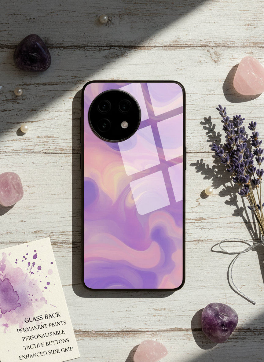 Dreamflow Glass Back Cover For One Plus 13, 12, 11, 10 The Case & Co India