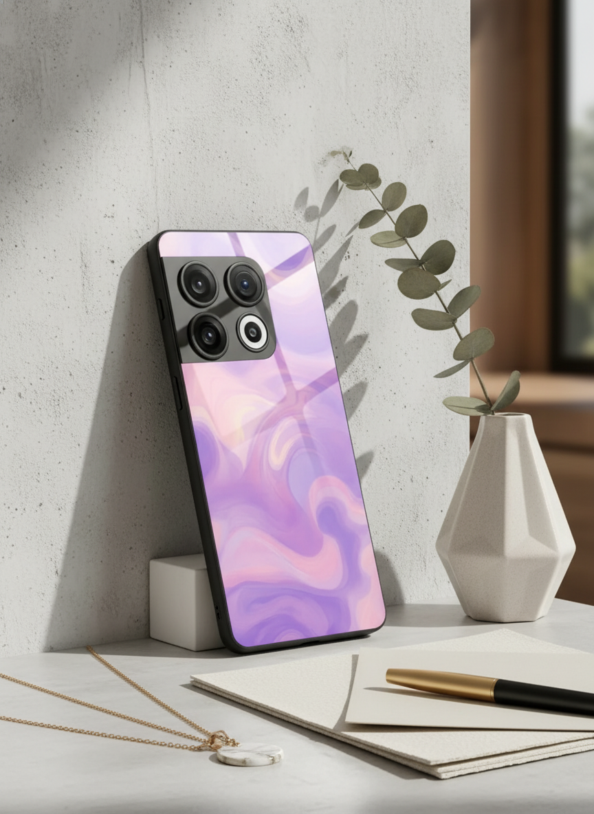 Dreamflow Glass Back Cover For One Plus 13, 12, 11, 10 The Case & Co India