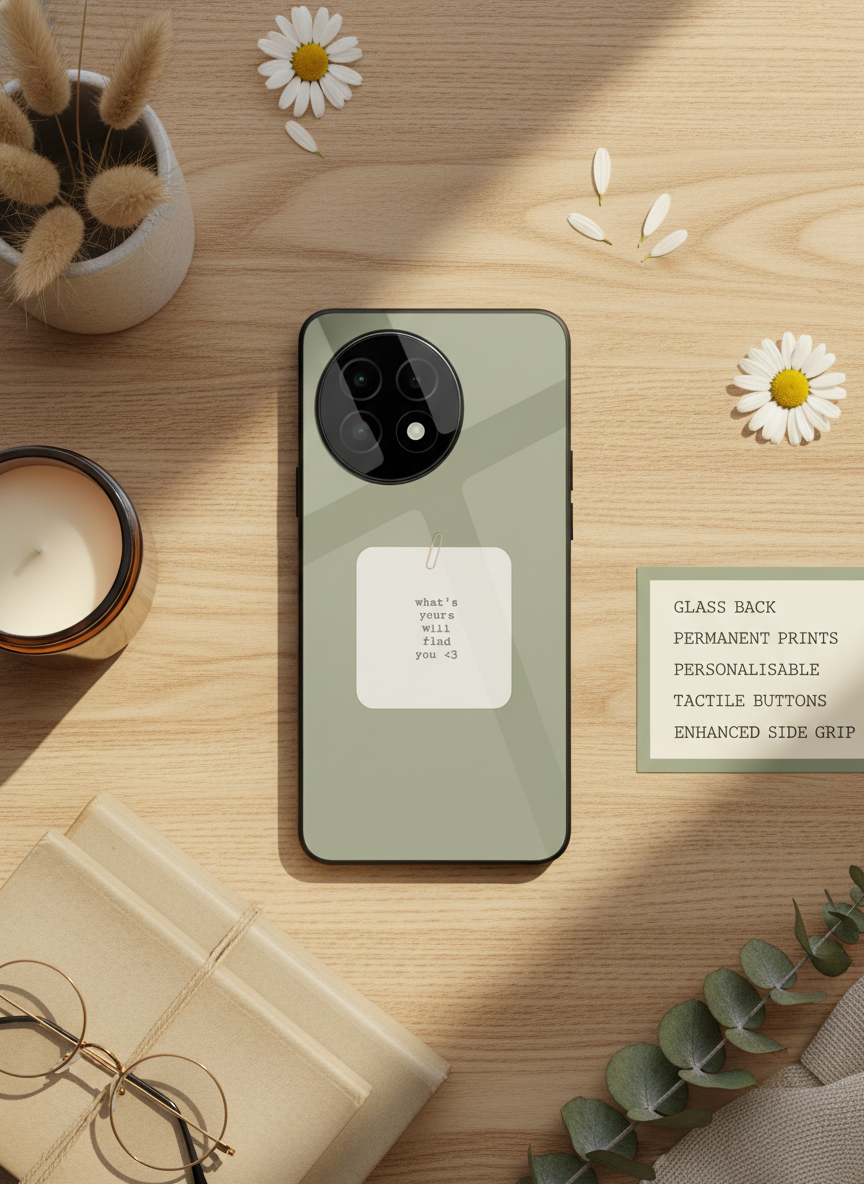 Find You Glass Back Cover For One Plus 13, 12, 11, 10 The Case & Co India