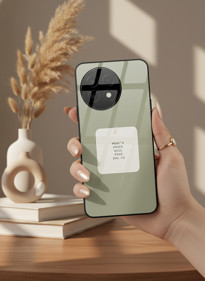 Find You Glass Back Cover For One Plus 13, 12, 11, 10 The Case & Co India