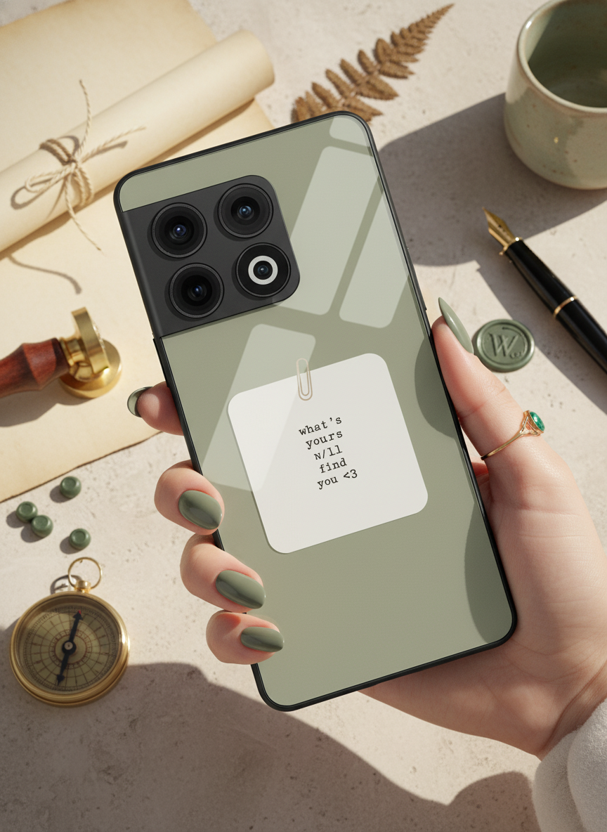 Find You Glass Back Cover For One Plus 13, 12, 11, 10 The Case & Co India