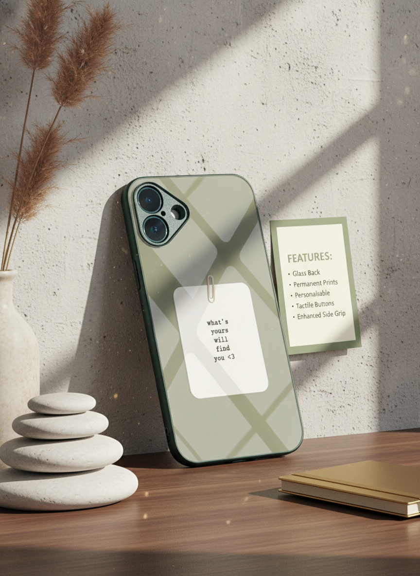 Find You Premium Glass Back Cover For iPhone 14-17 Models The Case & Co India