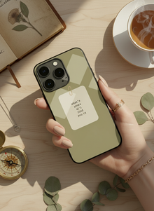 Find You Mono Frame Glass Back Cover For iPhone 14-17 Models