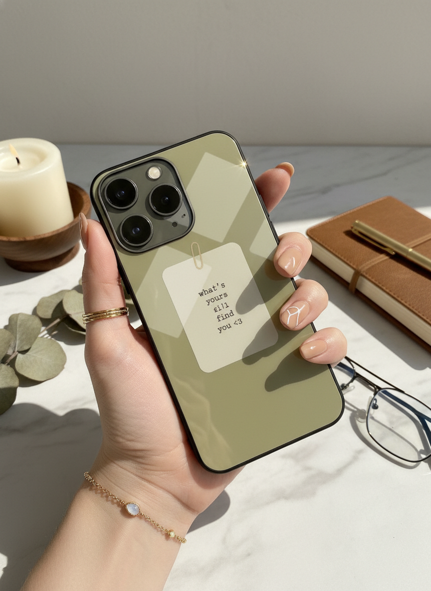 Find You Premium Glass Back Cover For iPhone 14-17 Models The Case & Co India