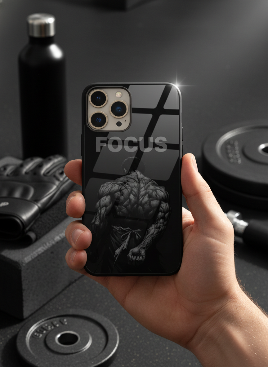 Focus Premium Glass Back Cover For iPhone 14-17 Models The Case & Co India