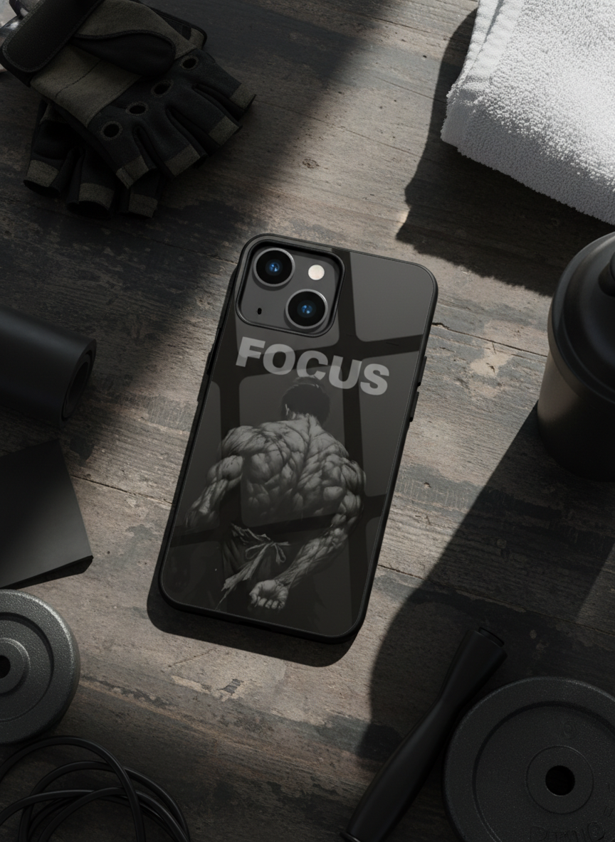 Focus Premium Glass Back Cover For iPhone 14-17 Models The Case & Co India