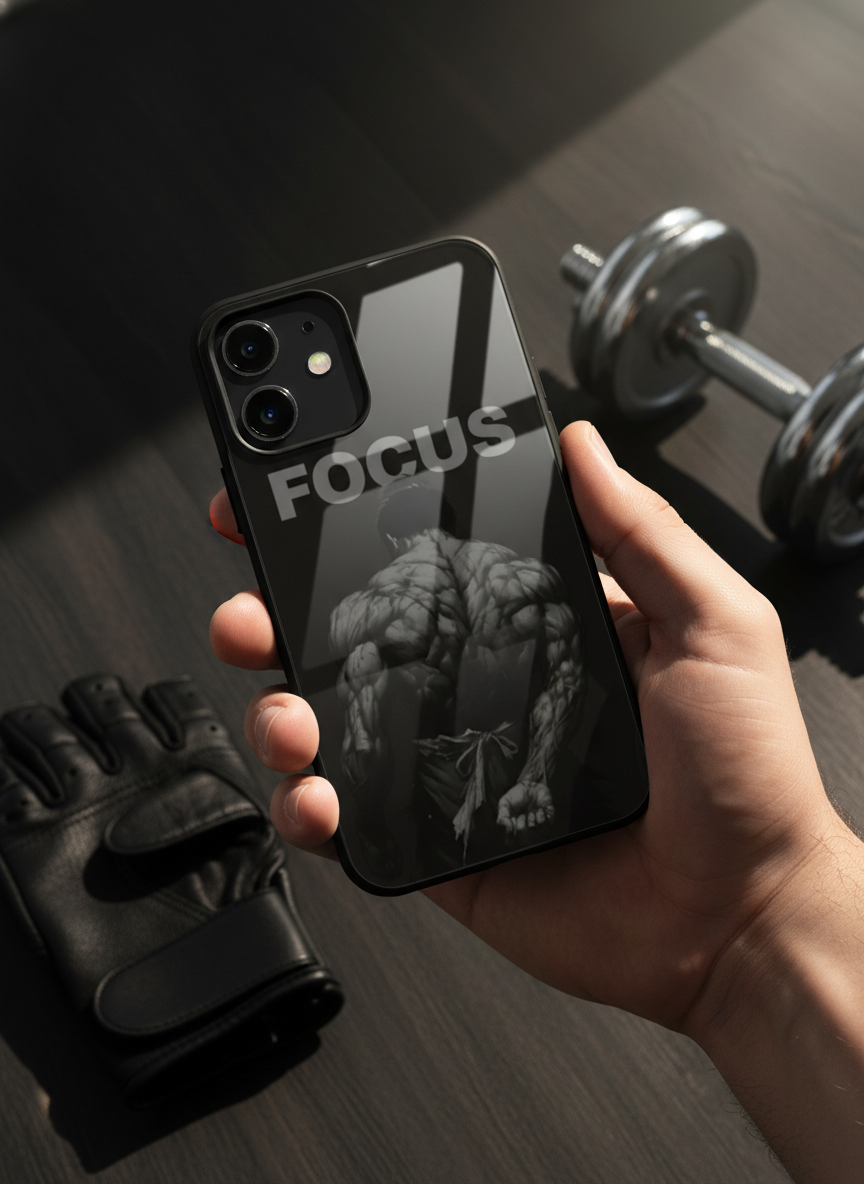 Focus Premium Glass Back Cover For iPhone 14-17 Models The Case & Co India