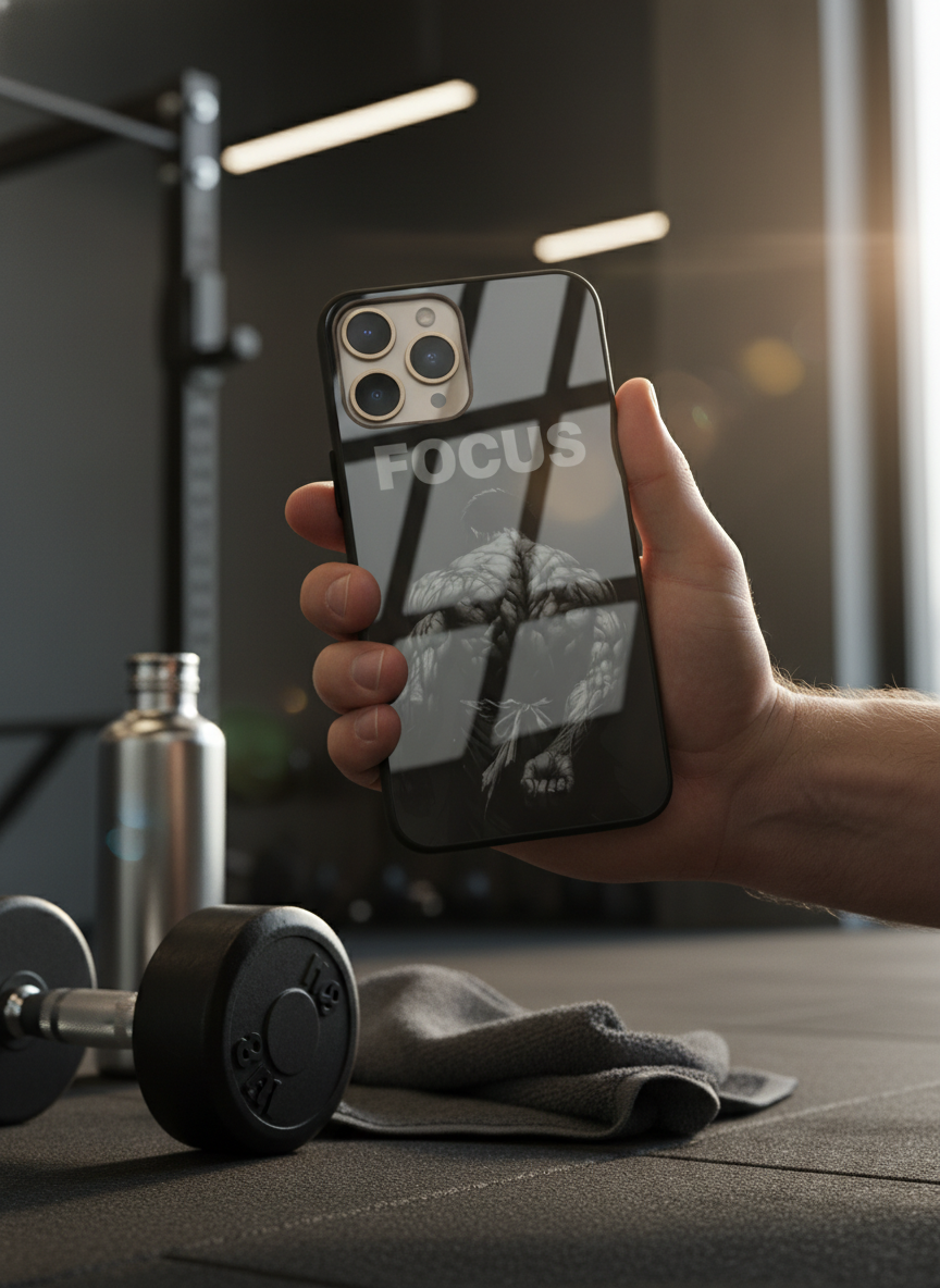 Focus Premium Glass Back Cover For iPhone 14-17 Models The Case & Co India