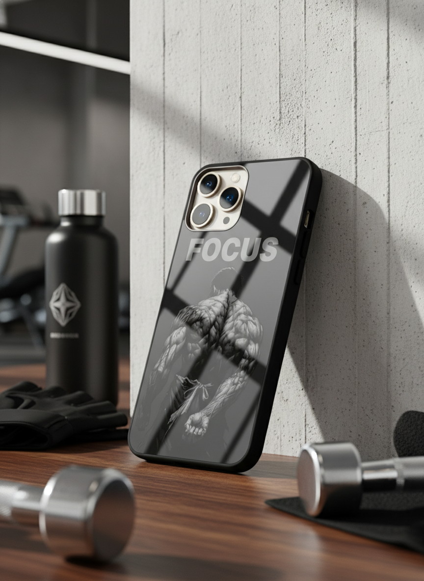 Focus Premium Glass Back Cover For iPhone 14-17 Models The Case & Co India