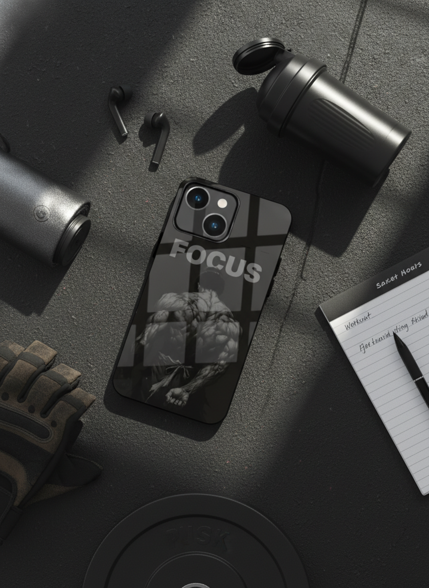 Focus Premium Glass Back Cover For iPhone 14-17 Models The Case & Co India