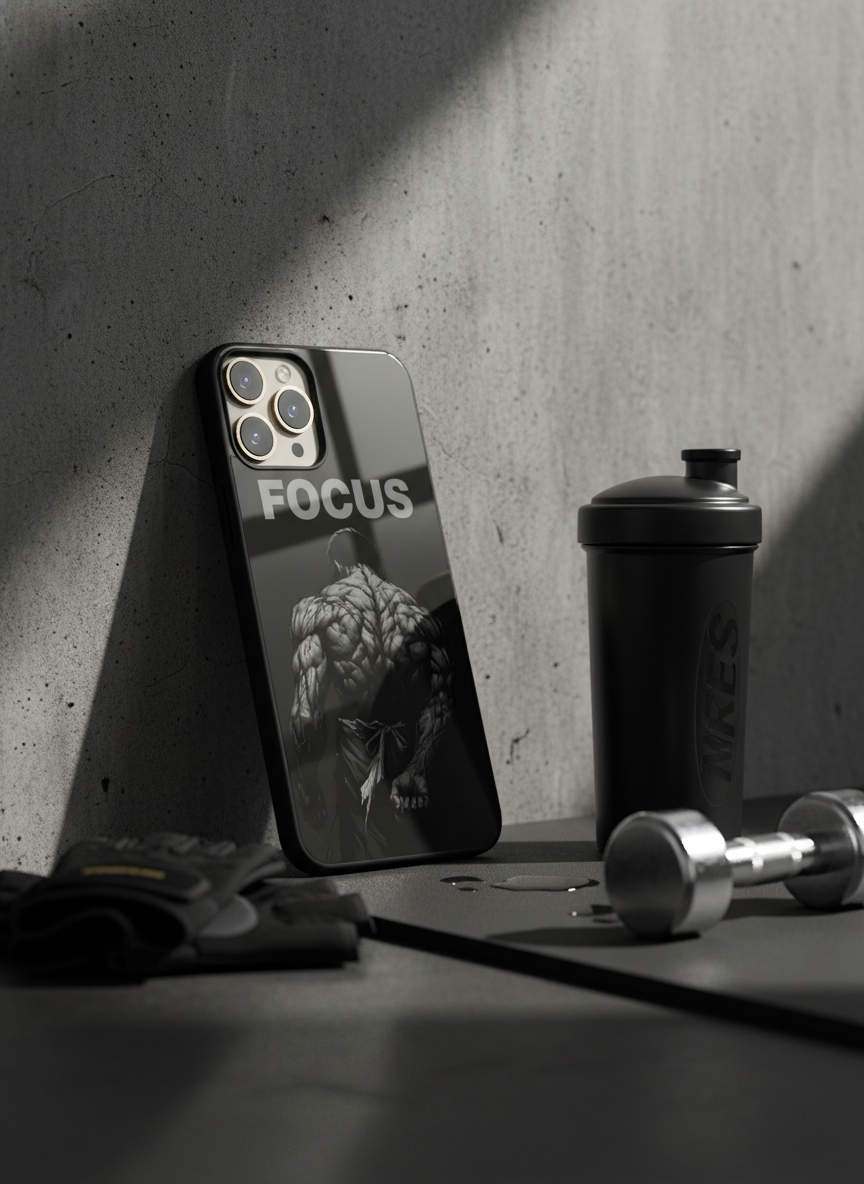 Focus Premium Glass Back Cover For iPhone 14-17 Models The Case & Co India
