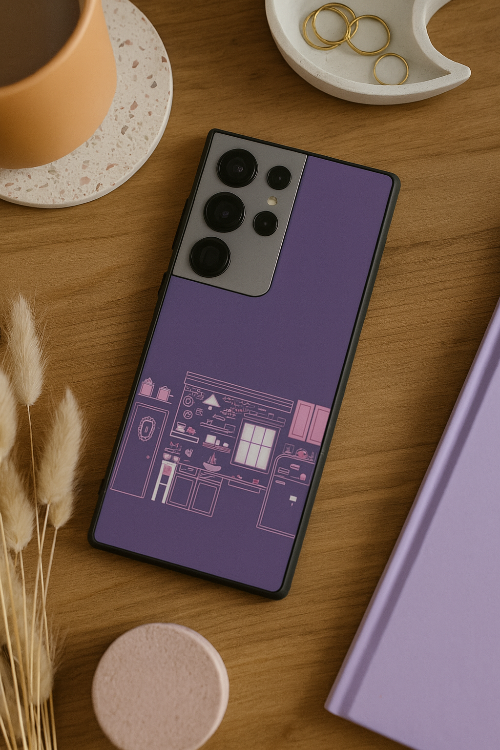 FRIENDS Purple Door Dreams Premium Glass Back Cover For Galaxy S Series The Case & Co India