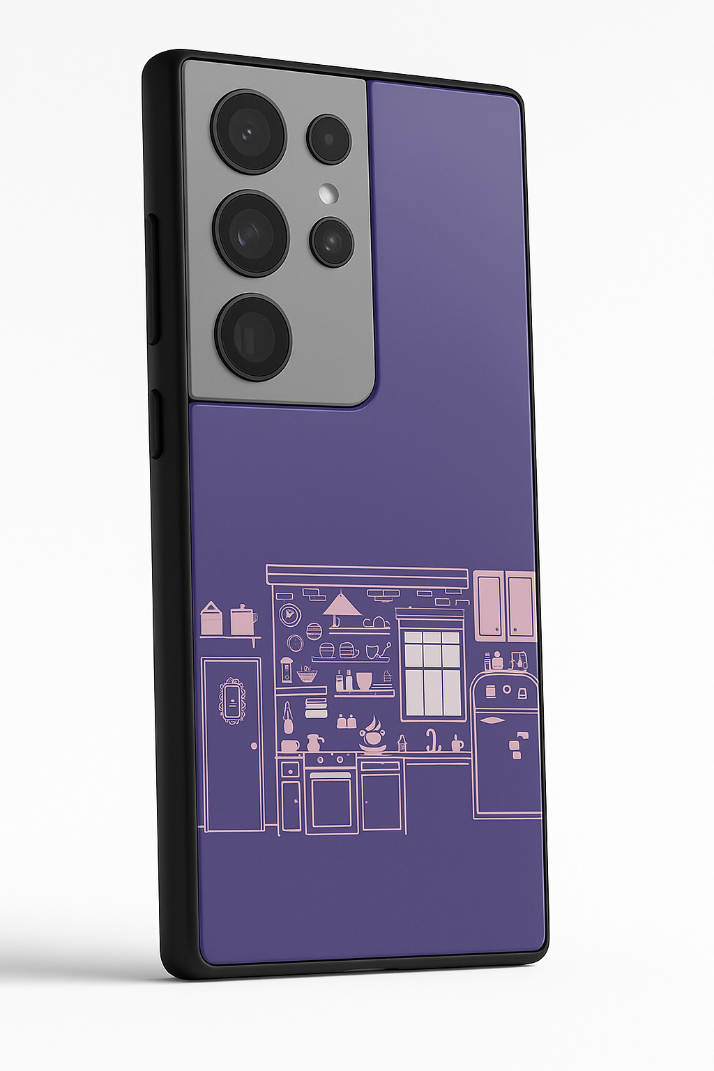 FRIENDS Purple Door Dreams Premium Glass Back Cover For Galaxy S Series The Case & Co India