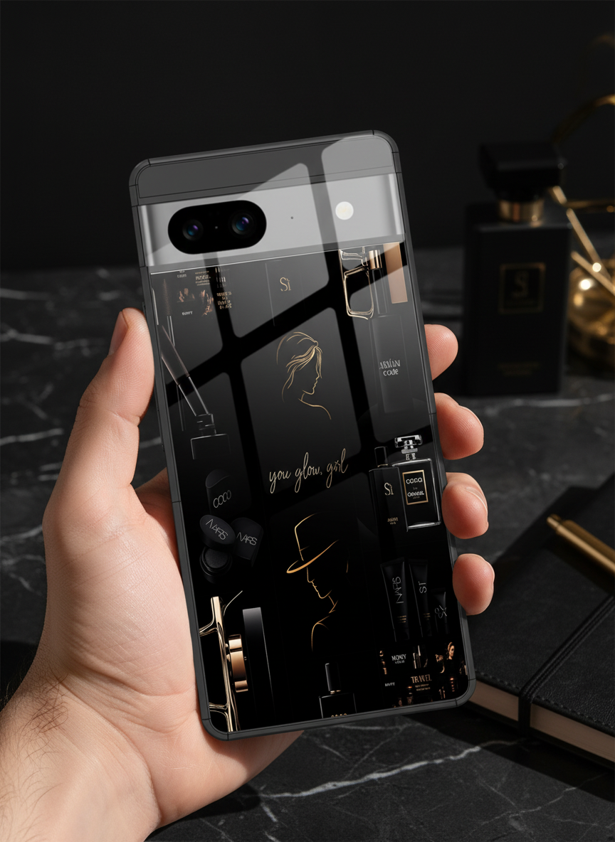 Glow And Grace Premium Glass Back Cover For Google Pixel 7,8,9,10 Series The Case & Co India
