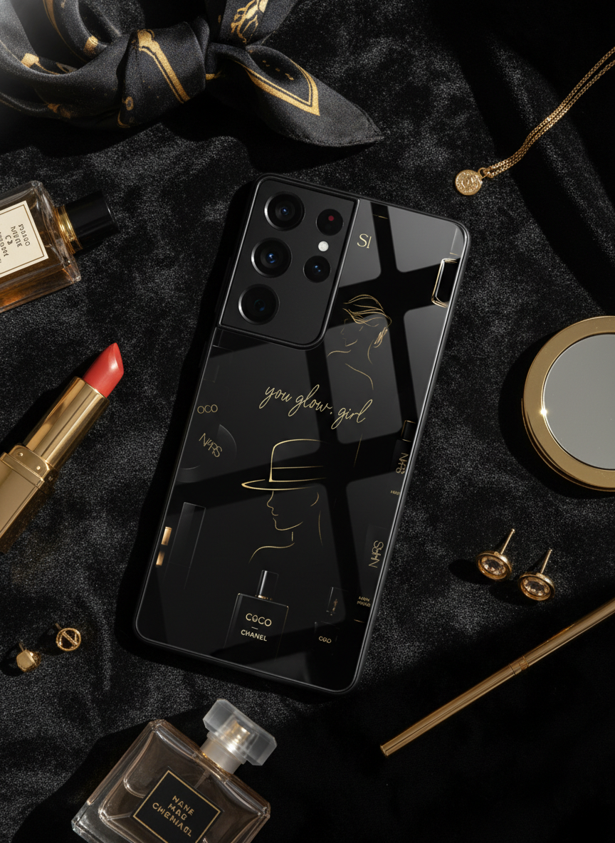 Glow & Grace Premium Glass Back Cover For Galaxy S Series The Case & Co India