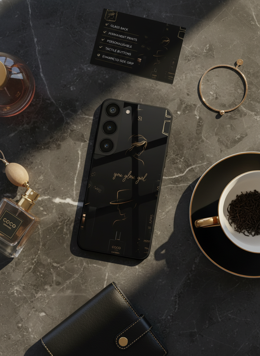Glow & Grace Premium Glass Back Cover For Galaxy S Series The Case & Co India
