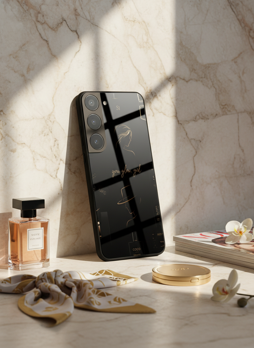 Glow & Grace Premium Glass Back Cover For Galaxy S Series The Case & Co India