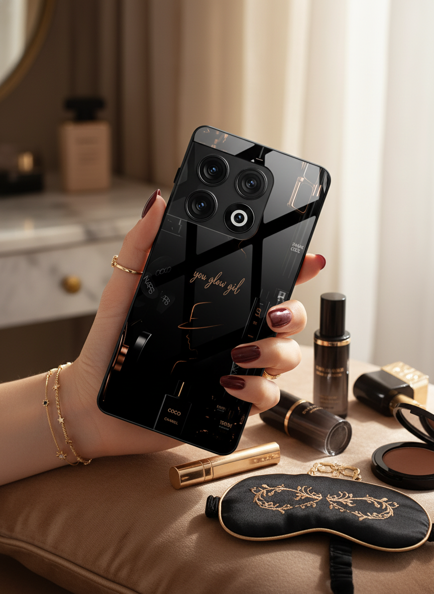 Glow & Grace Premium Glass Back Cover For One Plus 13, 12, 11, 10 The Case & Co India
