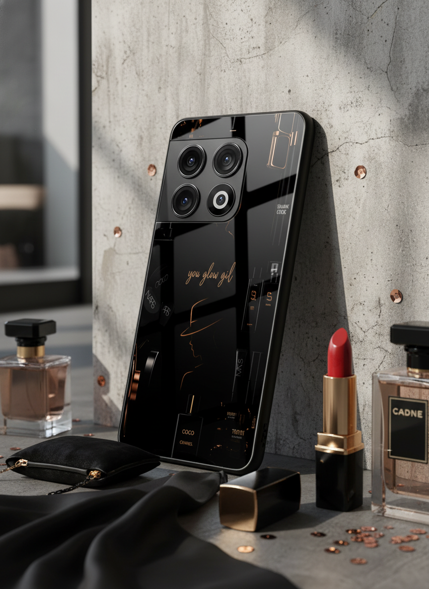 Glow & Grace Premium Glass Back Cover For One Plus 13, 12, 11, 10 The Case & Co India