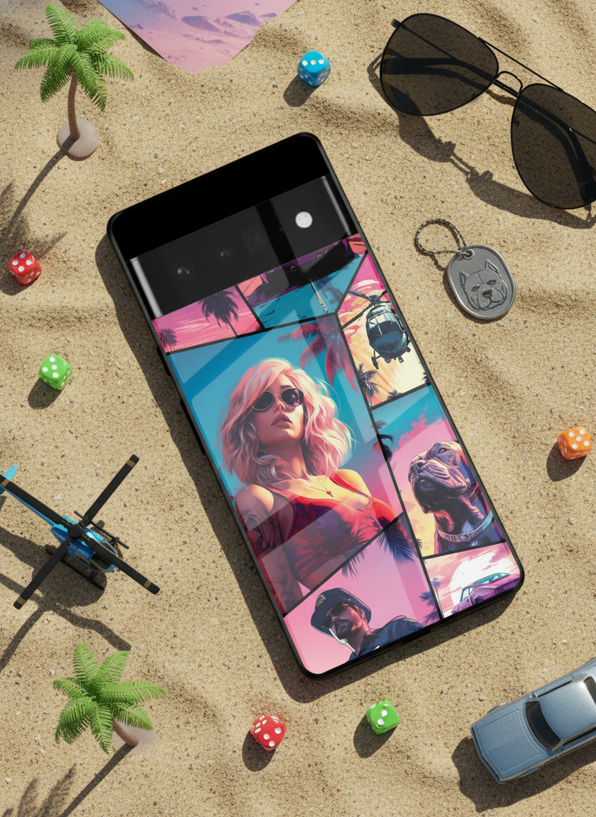 GTA loading Premium Glass Back Cover For Google Pixel 7,8,9,10 Series The Case & Co India