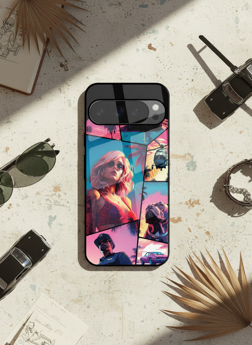 GTA loading Premium Glass Back Cover For Google Pixel 7,8,9,10 Series The Case & Co India