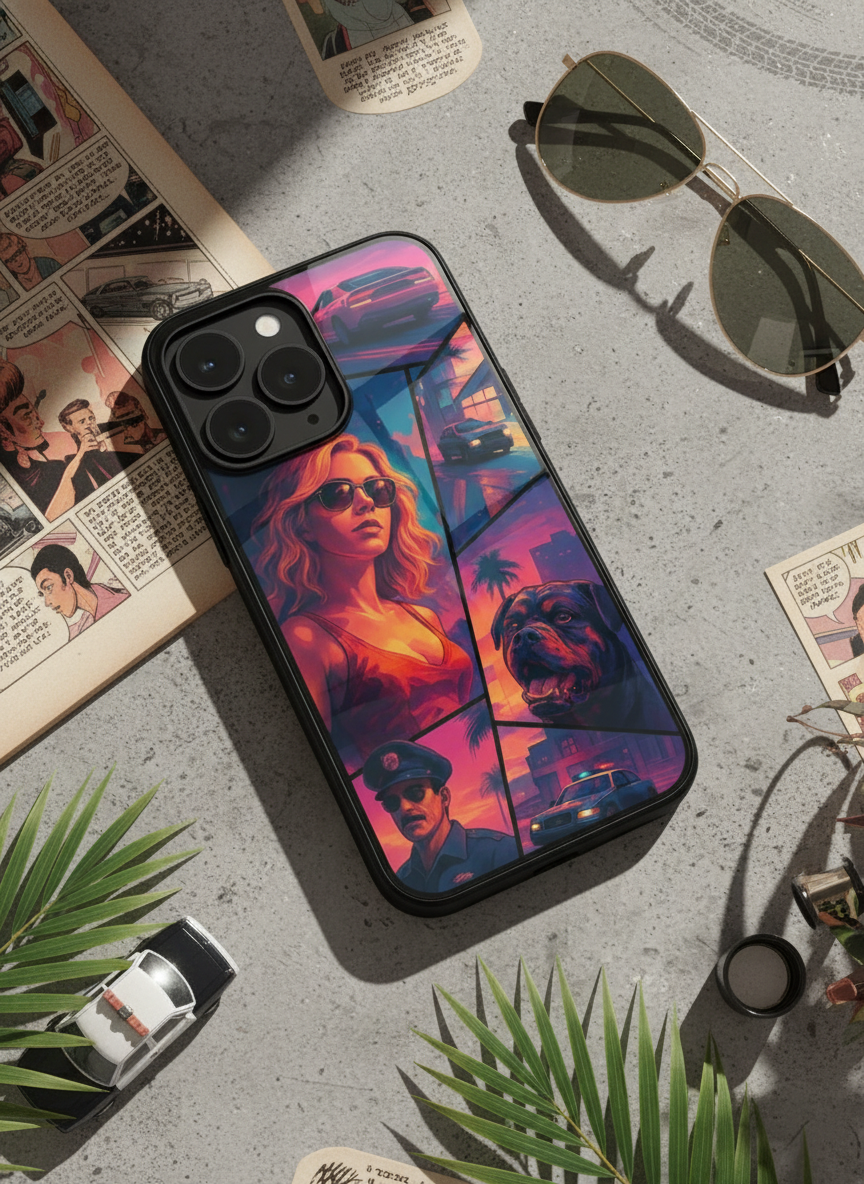 GTA Loading  Premium Glass Back Cover For iPhone 14-17 Models The Case & Co India