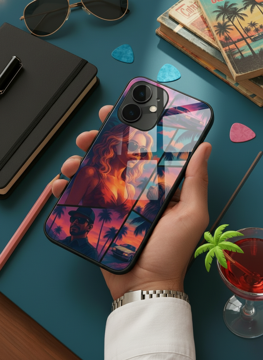 GTA Loading  Premium Glass Back Cover For iPhone 14-17 Models The Case & Co India