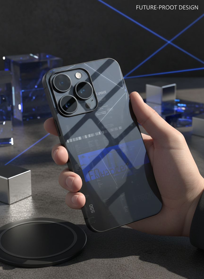 Hacker Premium Glass Back Cover For iPhone 14-17 Models The Case & Co India