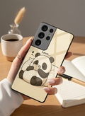 Hmm Panda Premium Glass Back Cover For Galaxy S Series The Case & Co India