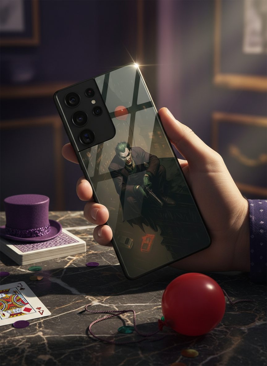 I am Joker Premium Glass Back Cover For Galaxy S Series The Case & Co India