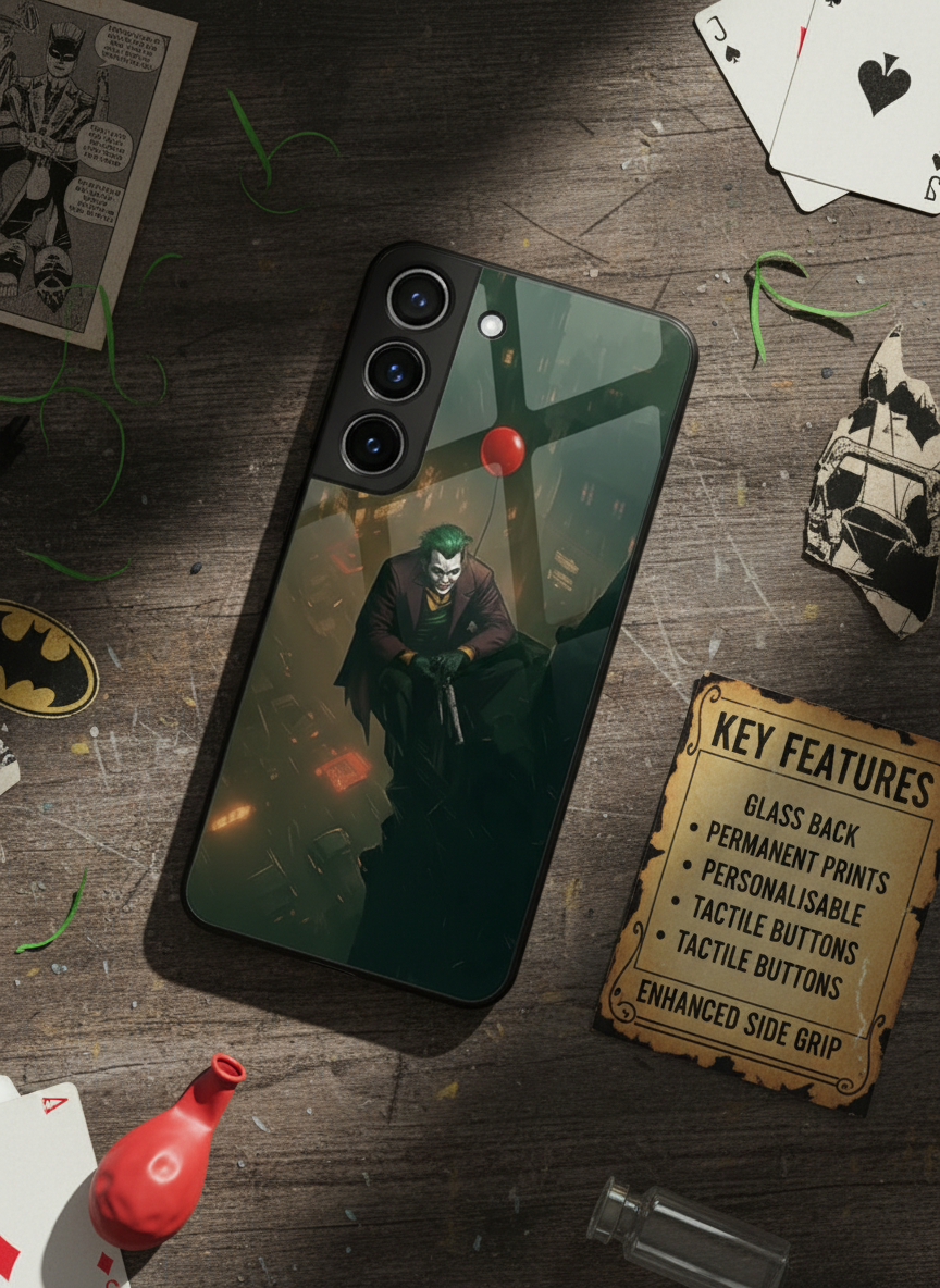 I am Joker Premium Glass Back Cover For Galaxy S Series The Case & Co India