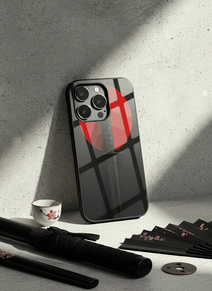 Katana Abstract Shot Glass Back Cover For iPhone 11-17 The Case & Co