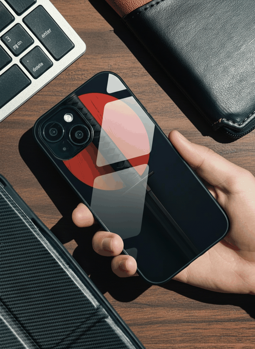 Katana Abstract Shot Glass Back Cover For iPhone 11-17 The Case & Co