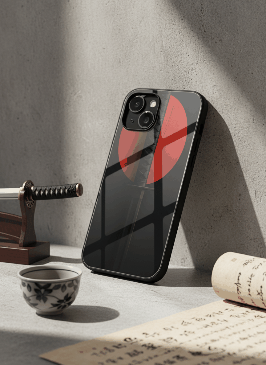 Katana Abstract Shot Glass Back Cover For iPhone 11-17 The Case & Co