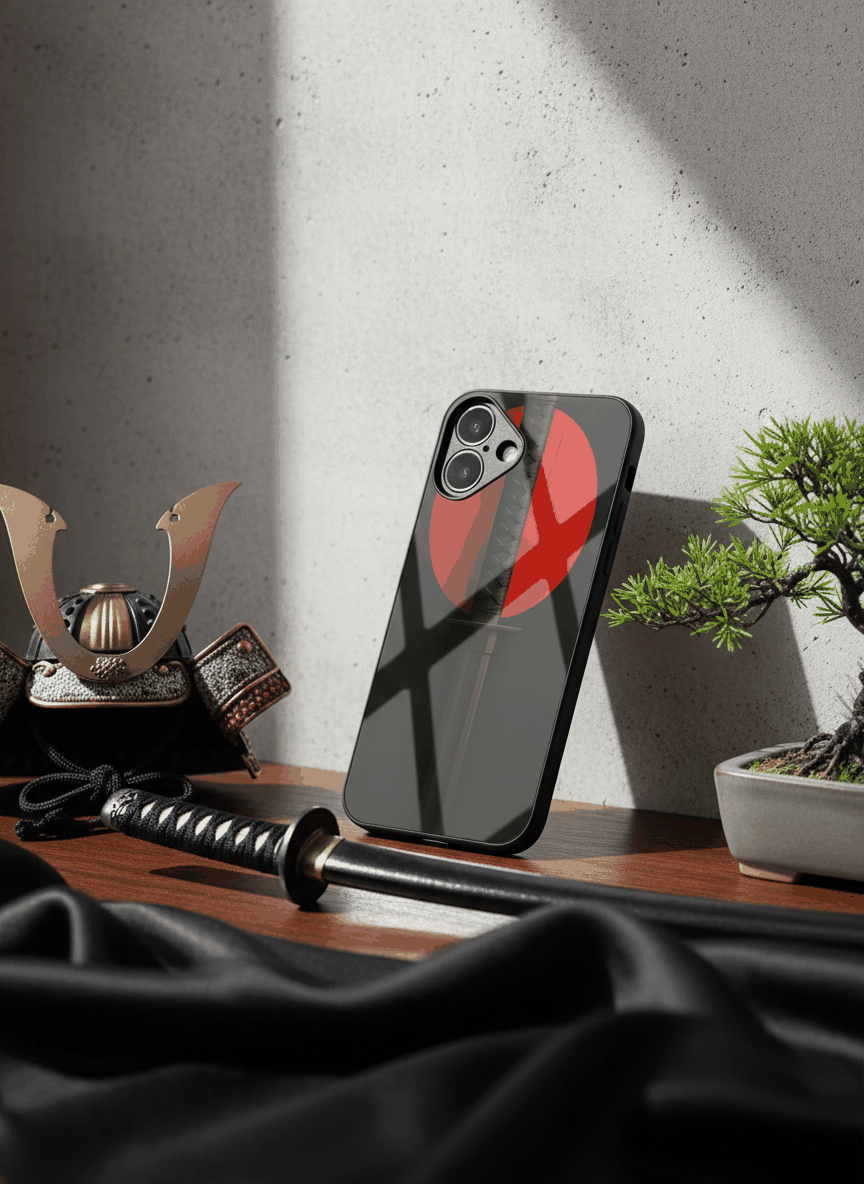 Katana Abstract Shot Glass Back Cover For iPhone 11-17 The Case & Co