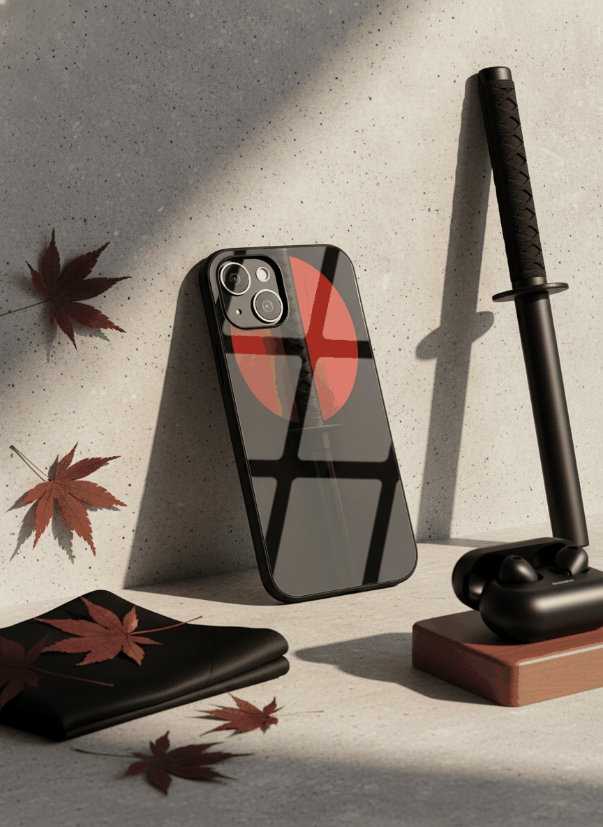 Katana Abstract Shot Glass Back Cover For iPhone 11-17 The Case & Co