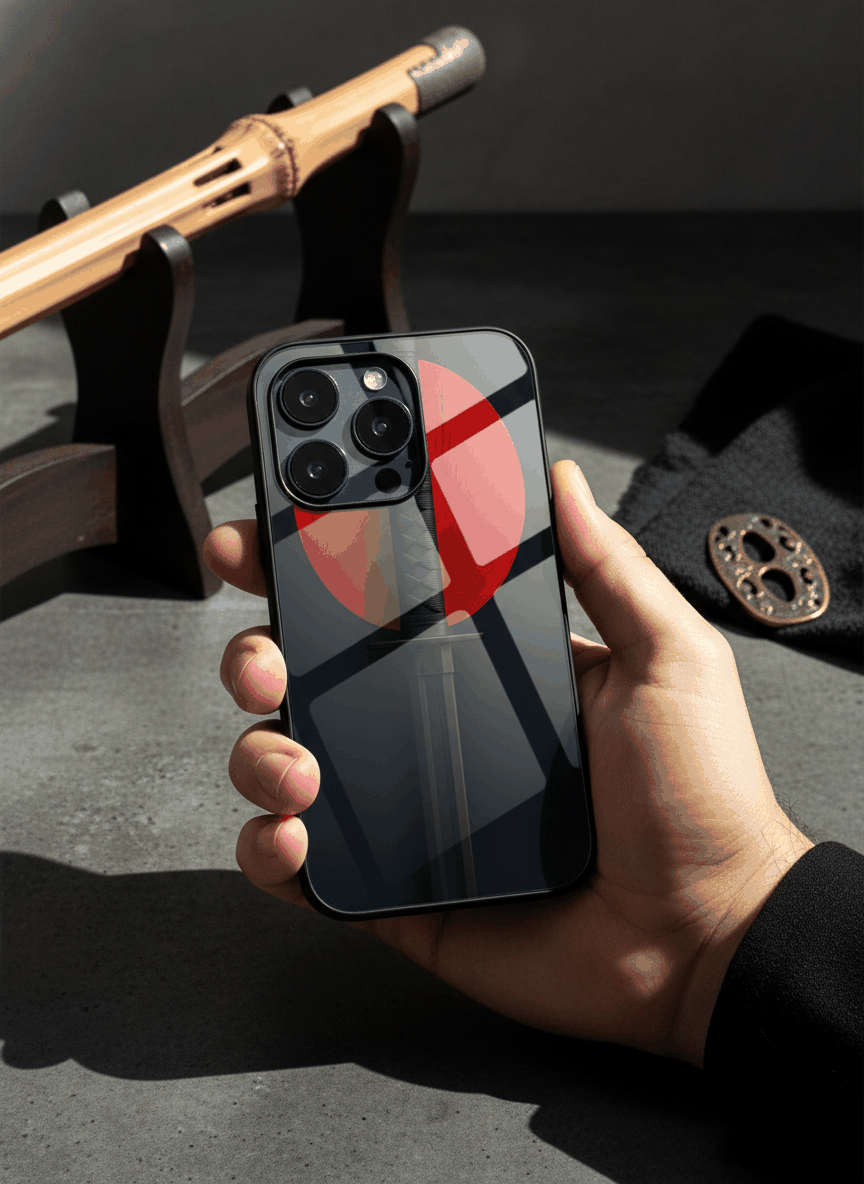 Katana Abstract Shot Glass Back Cover For iPhone 11-17 The Case & Co