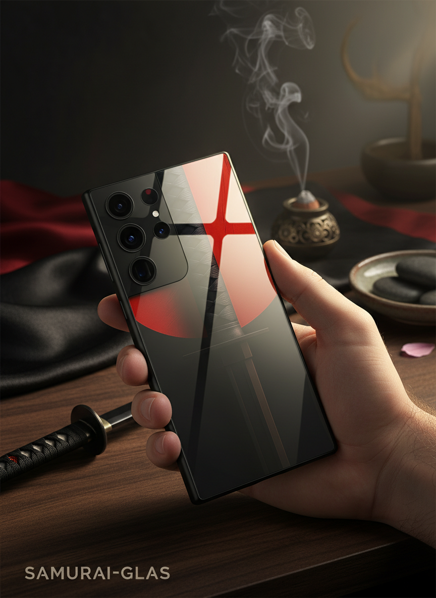 Katana Shot Abstract Premium Glass Back Cover For Galaxy S Series The Case & Co India