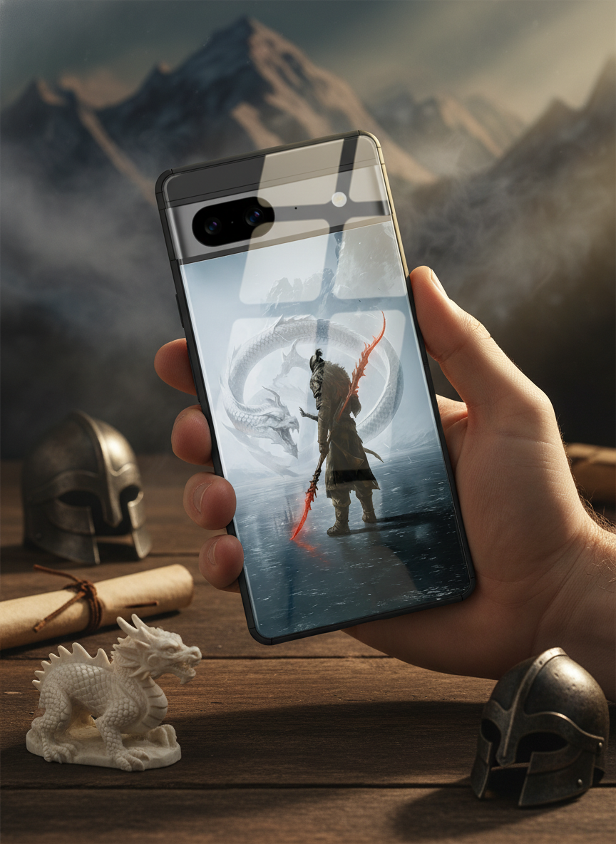 Let's Fight Premium Glass Back Cover For Google Pixel 7,8,9,10 Series The Case & Co India