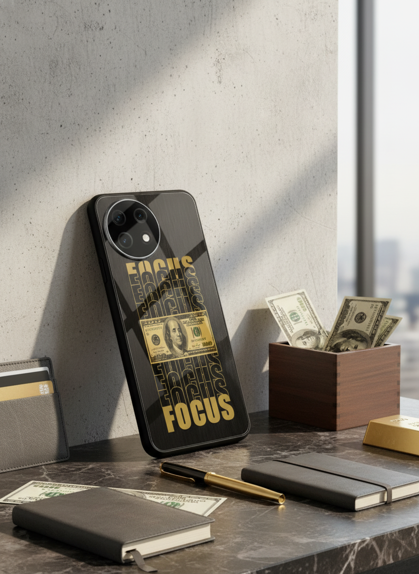 Level Up Focus Premium Glass Back Cover For One Plus 13, 12, 11, 10 The Case & Co India